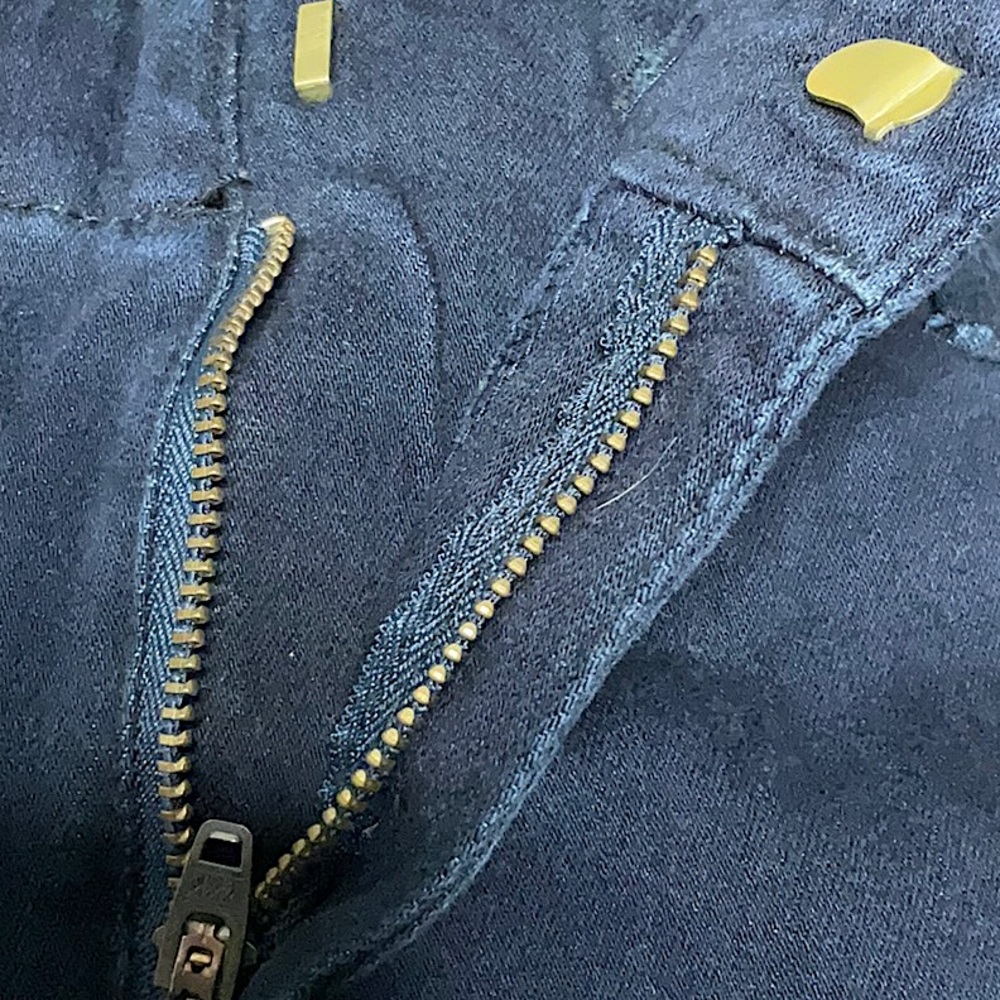 International Concept (INC) Dark Blue Denim Flare Trousers Size 14 - Picture 5 of 8